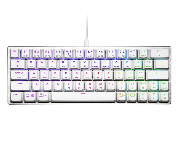 COOLER MASTER Klawiatura SK620 podświetlenie RGB low profile switch red SK-620-SKTR1-US - 741788 - zdjęcie